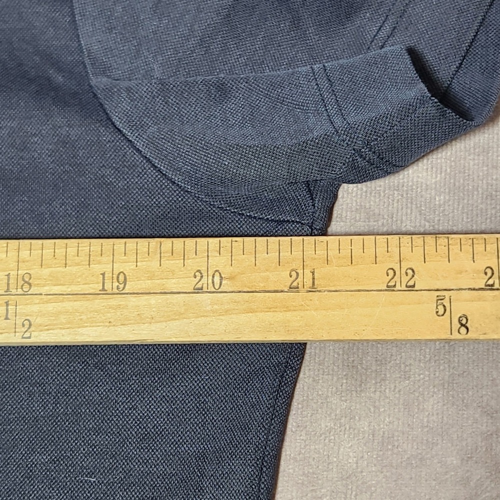Theory Sandhurst Current Pique Polo Shirt Mens Medium Navy Blue G0694514 - Picture 6 of 7